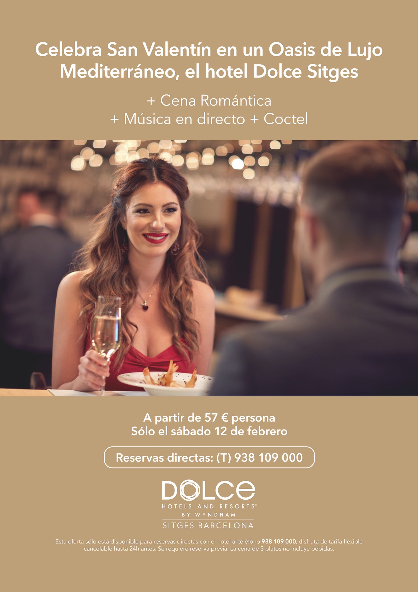 Cena romántica en Hotel Dolce
